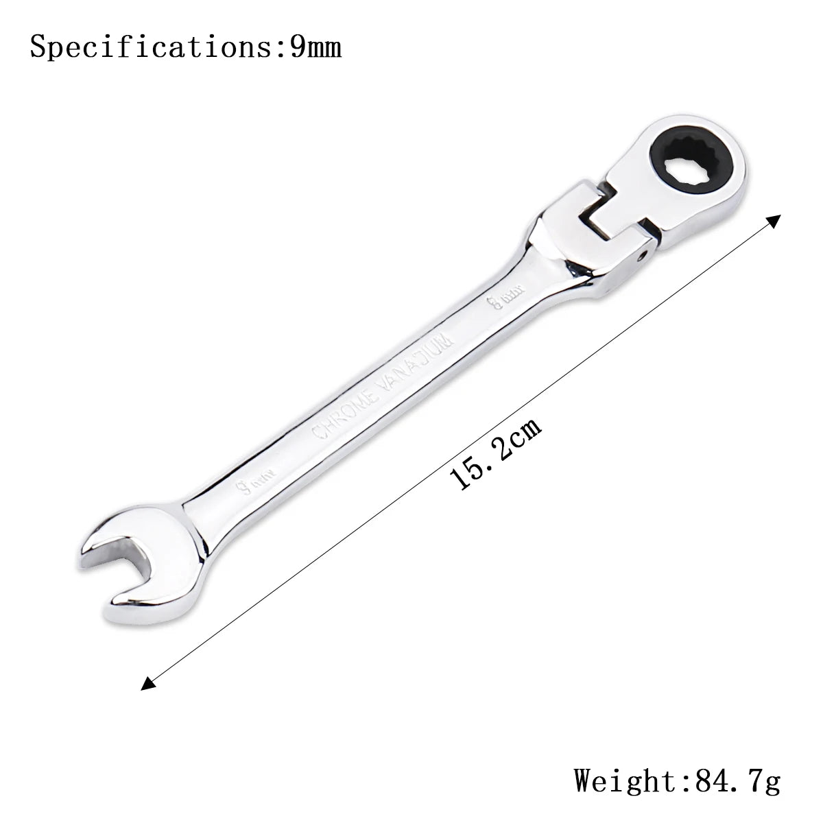 Ratchet Wrench of Keys Spanner Set Hand Tool 72-Tooth Ratchet