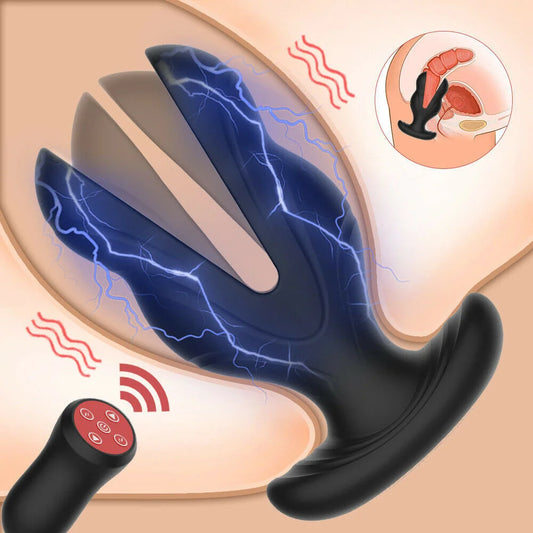 Wireless Remote Anal Vibrator Prostate Massager Butt Plug