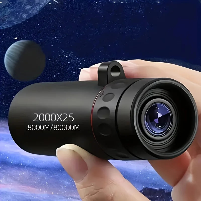 HD Monocular Telescope 8 To 10X Zoom Portable For Travel Camping Bird Watching