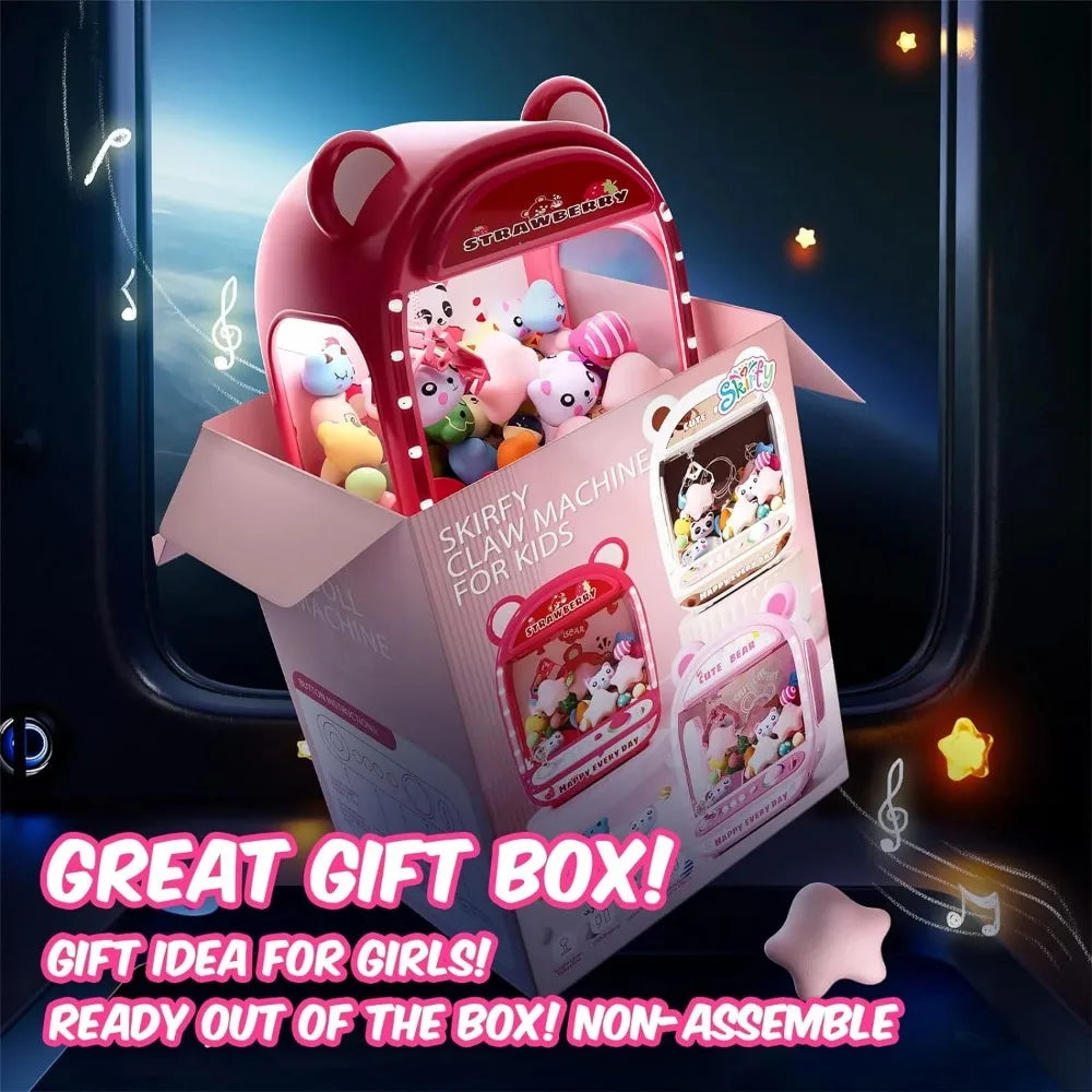 Claw Game Machine Unicorns Mini Vending Machine LED Music