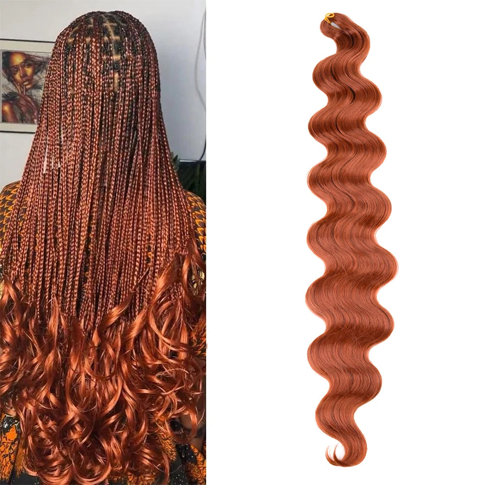 28 Inch Long Deep Wave Crochet Hair Effortless Ocean Wave Glam