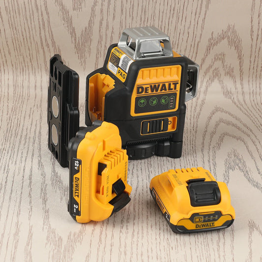 Dewalt DW089LG 3 Sides Degree Vertical Laser Meter Outdoor Level 360 Self Leveling Green Beam Laser Li Ion Battery Lasers