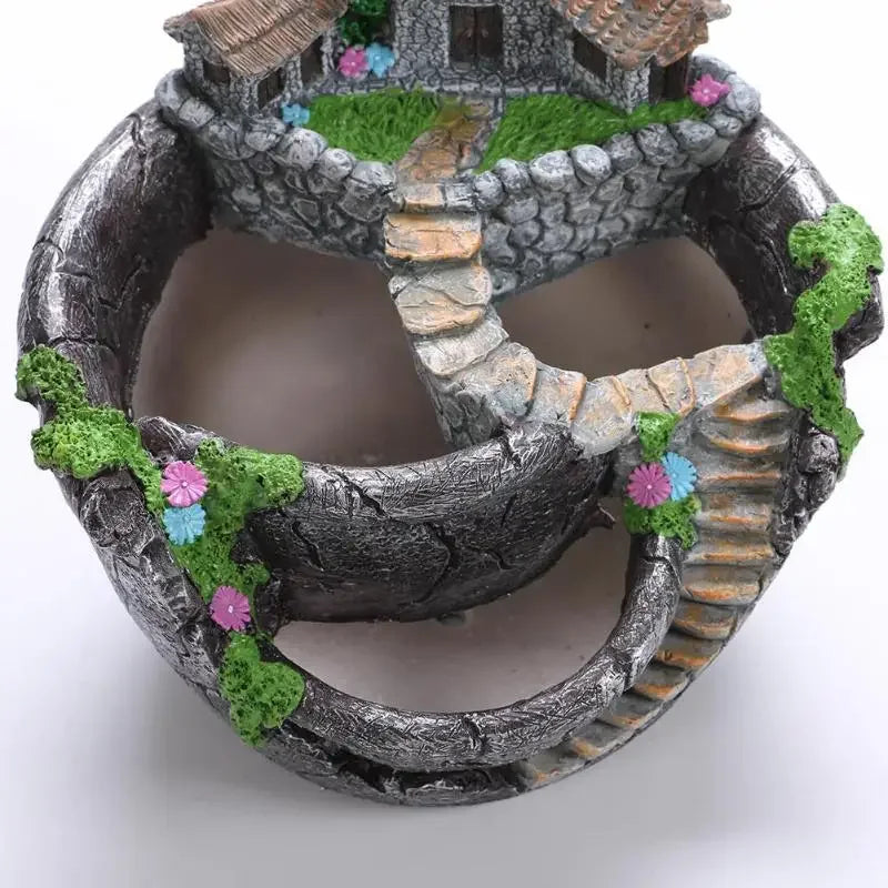 Resin Succulent Planter Flower Pot Desktop Holder For Home Garden Decor