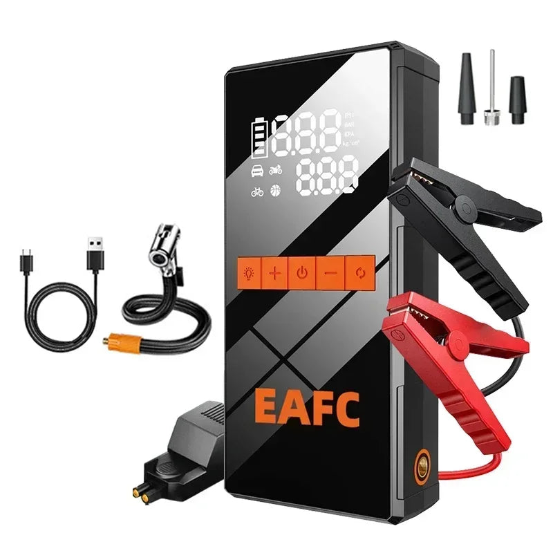 12V Car Jump Starter 4 In 1 Wireless Tire Inflator Pump