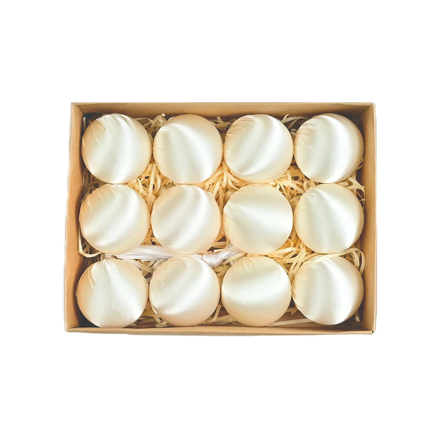 12pcs Glossy Velvet Christmas Ball Ornaments For Tree 2025