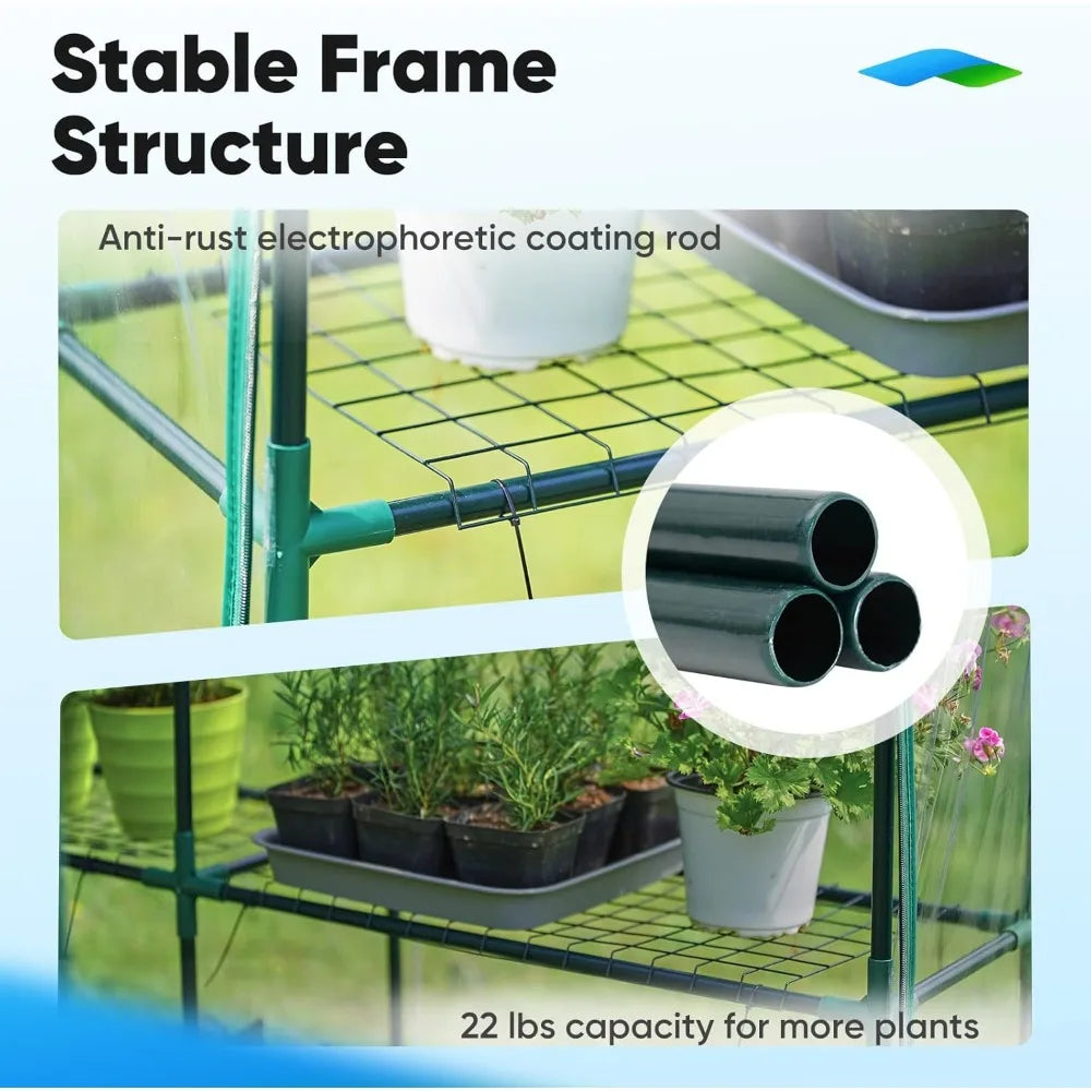 Quictent Greenhouse for Outdoors, Portable Heavy Duty Walk-in Greenhouse