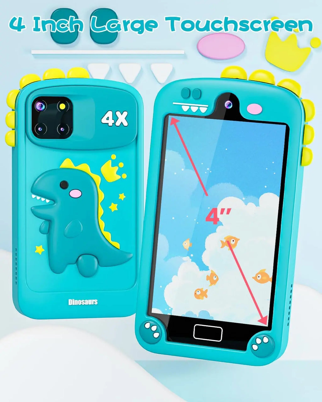 Kids Smart Phone for Girls with 4.0 Large Touchscreen