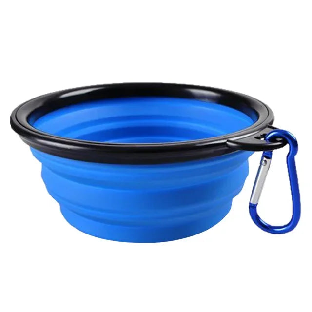 Collapsible Pet Silicone Dog Food Water Bowl Portable Travel