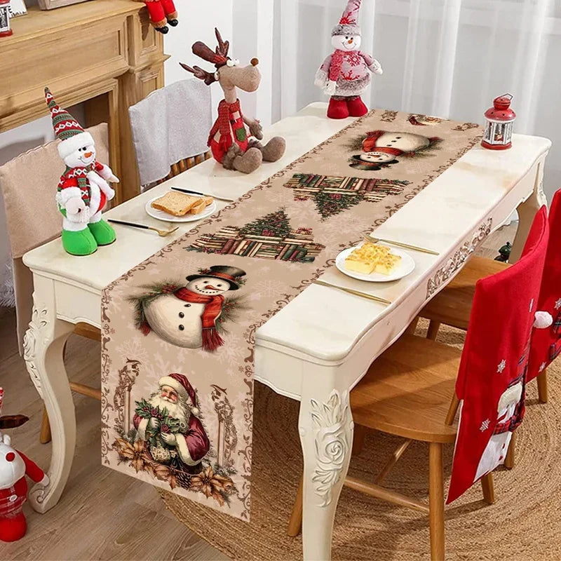 Winter Wonderland Snowman Christmas Table Runner 2025