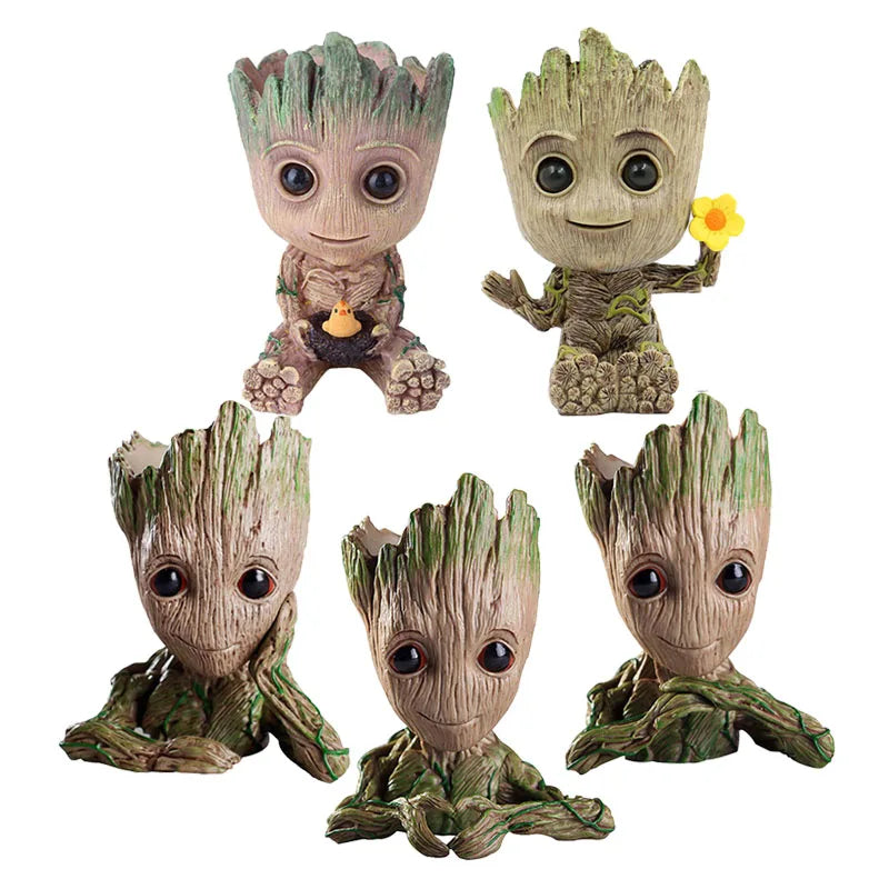 MINISO Groot Flower Pot Ornament Modern Art Vase For Living Room Decor