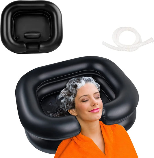 Inflatable Shampoo Basin - Portable Hair Washing Bowl for Bedridden