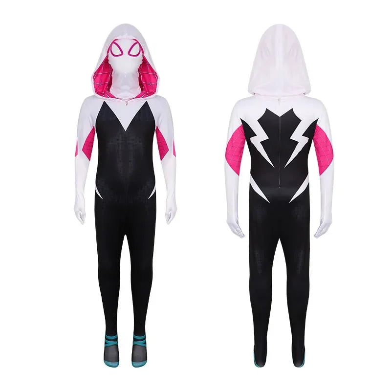 Adult Spiderman Costume Superhero Zentai Jumpsuits for Men Women Cosplay Bodysuit with Headgear Halloween Carnival Outfits