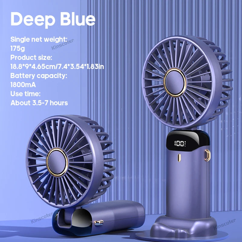 USB Handheld Mini Fan Foldable Portable Neck Hanging Fans