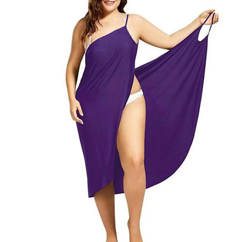 Womens Beach Cover Up Sarong Dress Backless Swimwear
