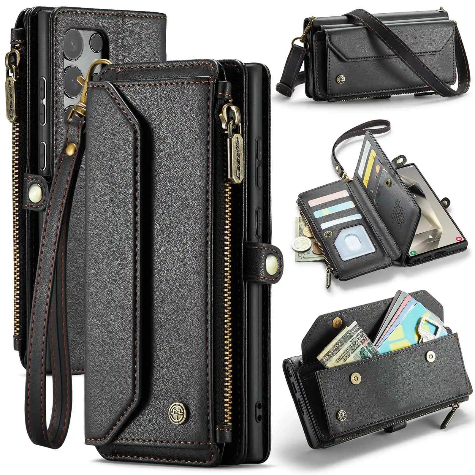 Samsung Galaxy Crossbody Wallet Case With Card Holder S24 S23 Ultra S22 S21 S20