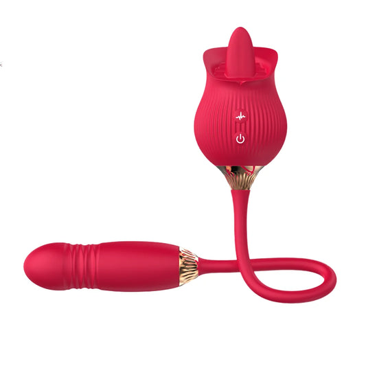 Tongue Shaped Suction Vibe Clitoral Stimulator 12 Modes