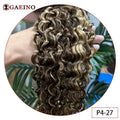 Water Wave Clip In Hair Extensions Real Human Hair 7Pcs Set