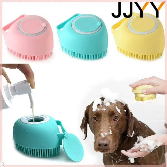 JJYY Bathroom Puppy Big Dog Cat Bath Massage Gloves Brush