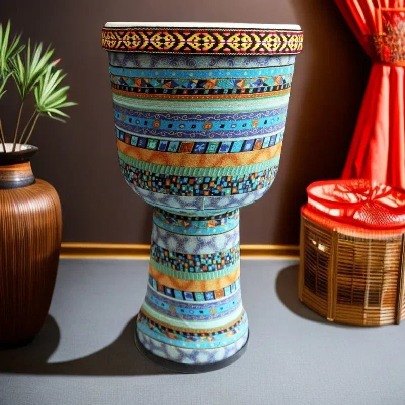 Sheepskin Djembe African Drum Kit 7 Drums Handmade Percussion Instrument For Beginners And Adults