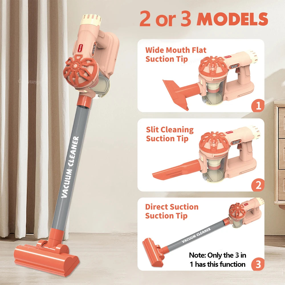 Kids Simulation Electric Vacuum Cleaner Toy Set For Role Play Educational Toys