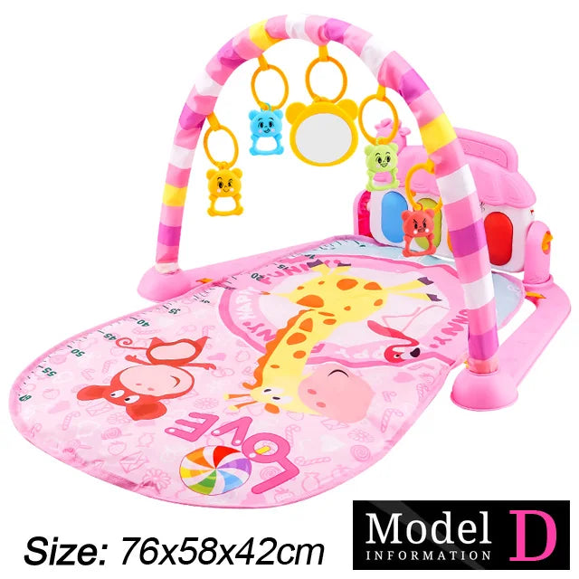 Baby Fitness Stand Music Play Gym Activity Toys Newborn