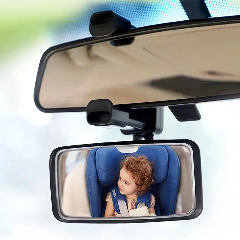 Car Interior Baby Rearview Mirror Wide View Adjustable Monitor