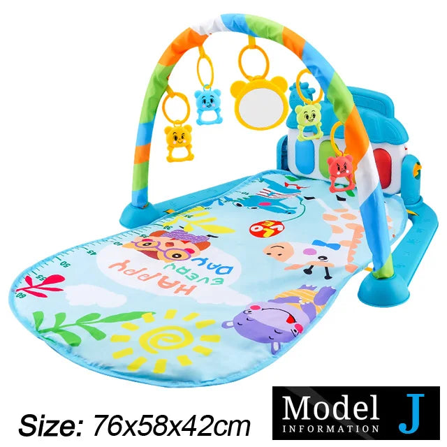 Baby Fitness Stand Music Play Gym Activity Toys Newborn