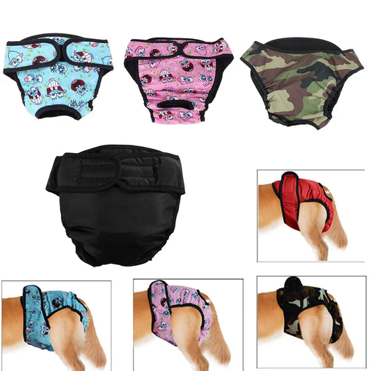 Large Dog Diaper Sanitary Pants Washable Female Dog Underwear