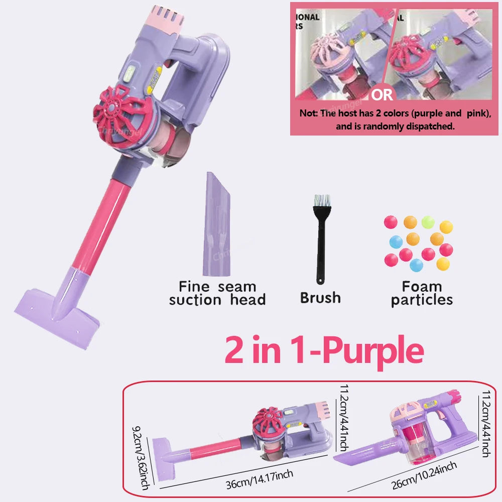 Kids Simulation Electric Vacuum Cleaner Toy Set For Role Play Educational Toys