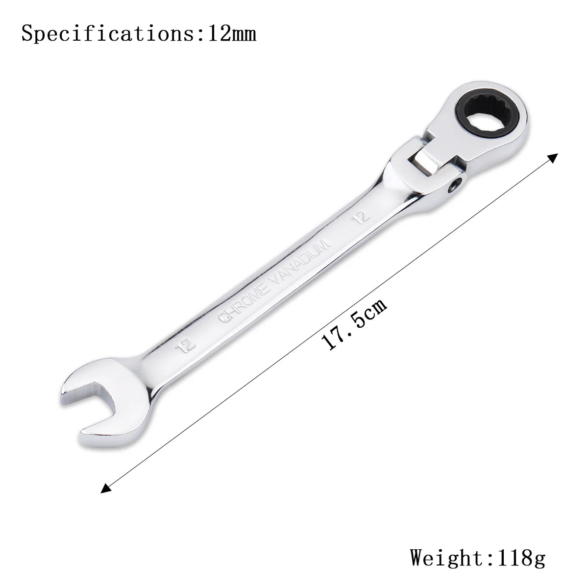 Ratchet Wrench of Keys Spanner Set Hand Tool 72-Tooth Ratchet