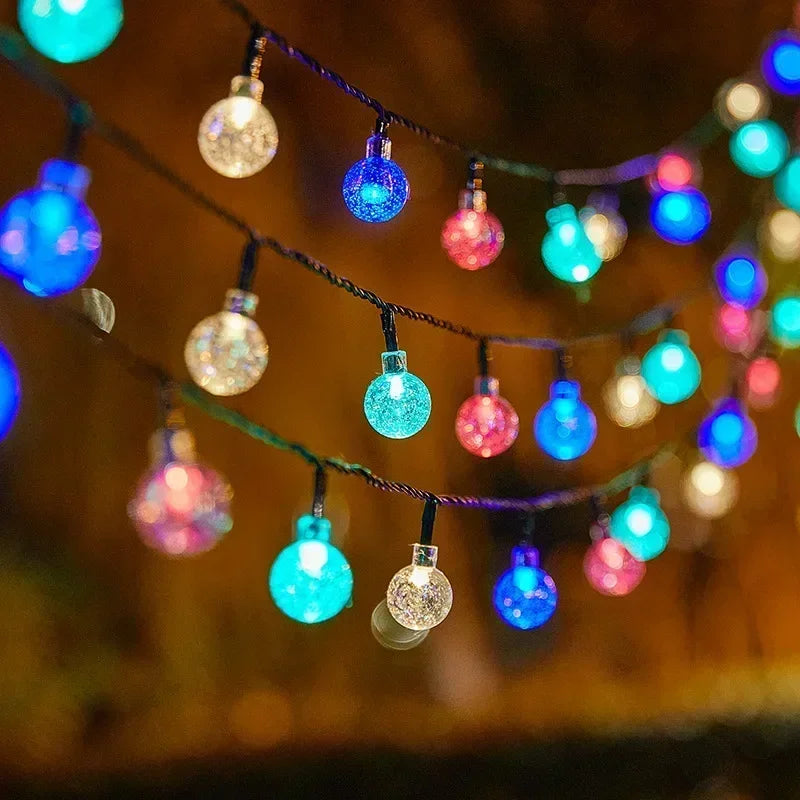 20 to 100 LED Solar Light Outdoor IP65 Waterproof String Fairy Lamps for Garden Garlands Christmas Decoration 5M and 12M