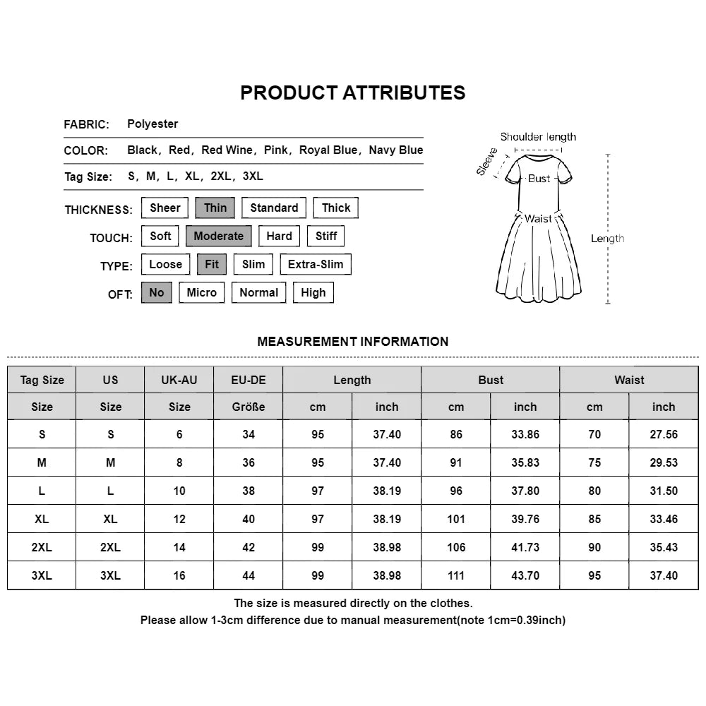 Vintage Women Summer Lace Dress Beach Sundress Slim Fit