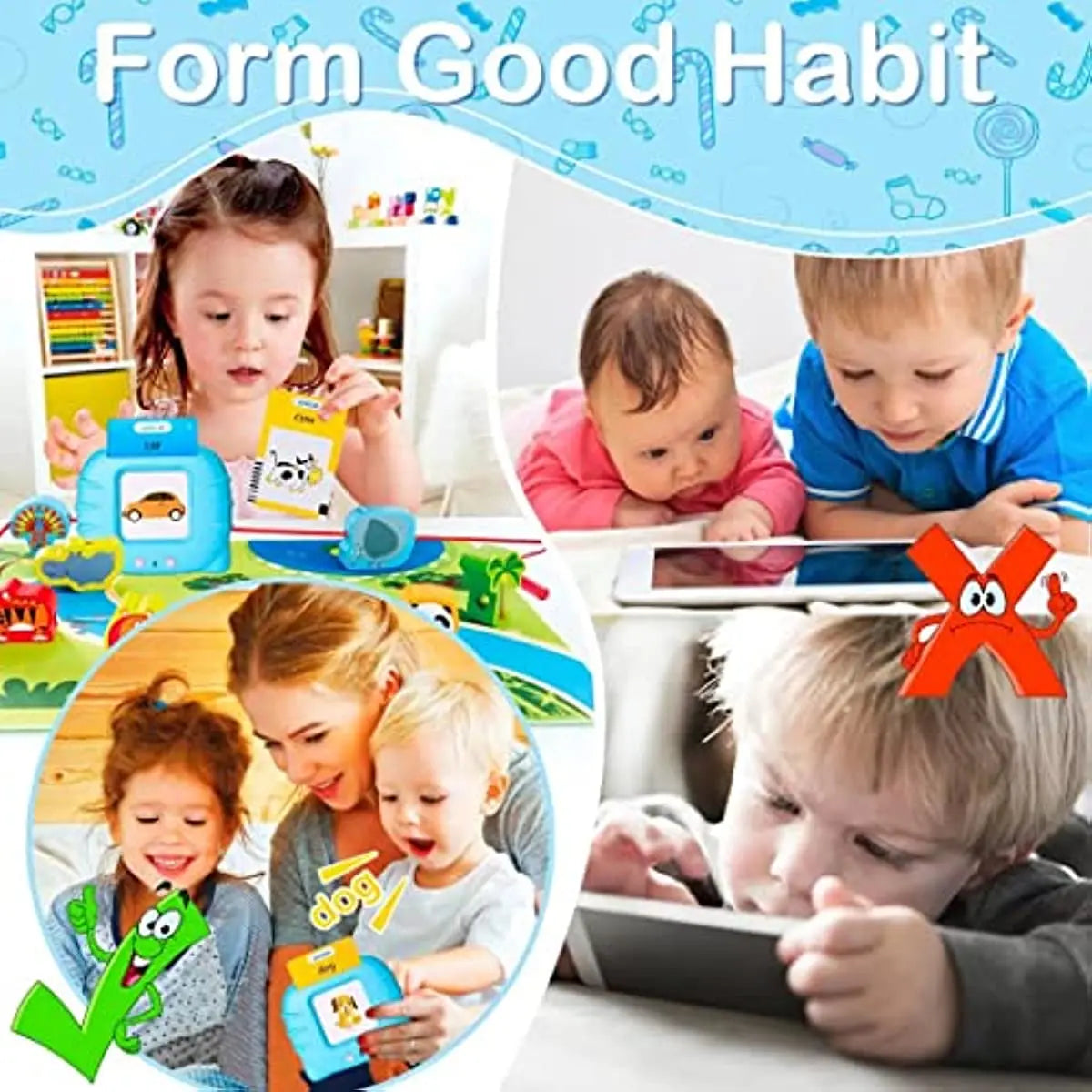 Talking Flash Cards Early Educational Toys for Kids