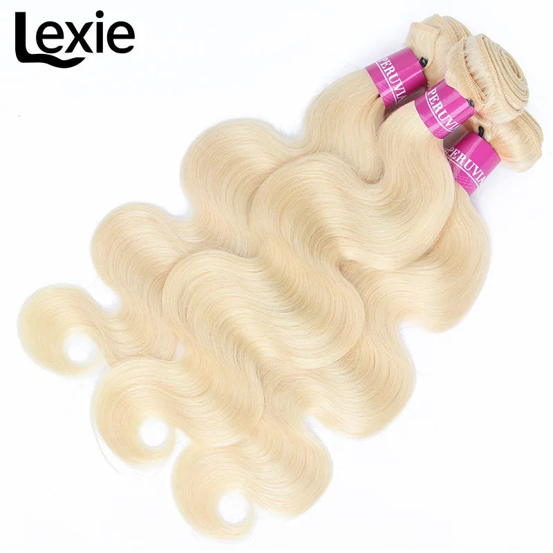 613 Blonde Body Wave Human Hair Bundles 30 32 34 36 38 40 Inch Vietnamese Remy Weave 100 Percent Human Hair