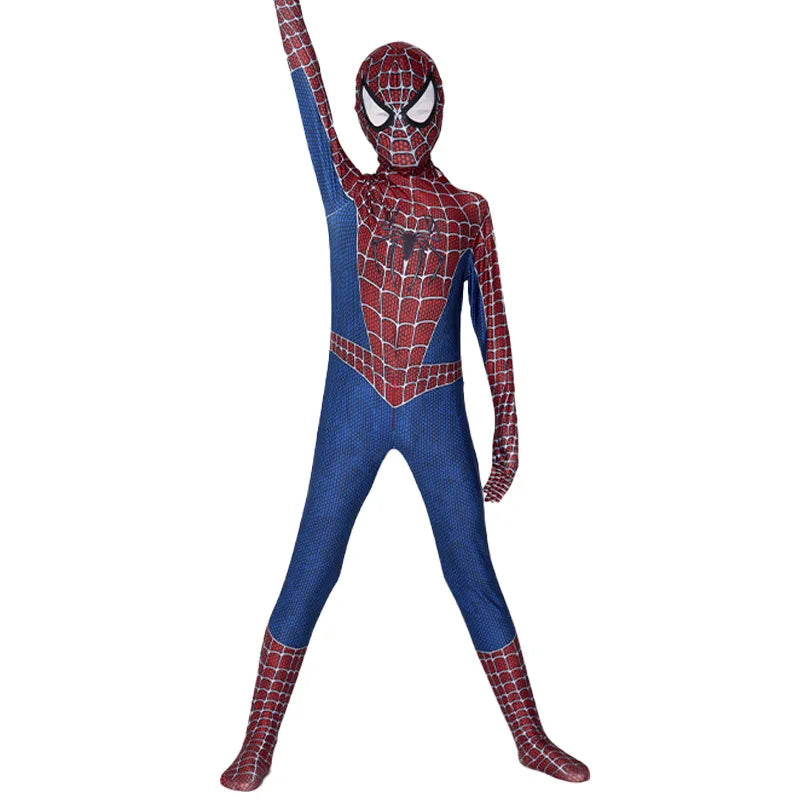 Halloween Cosplay Costume Skeleton Bone Clothes Superhero Jumpsuit Children's and Adult Spiderman Cosplay costume Jumpsuit Gift