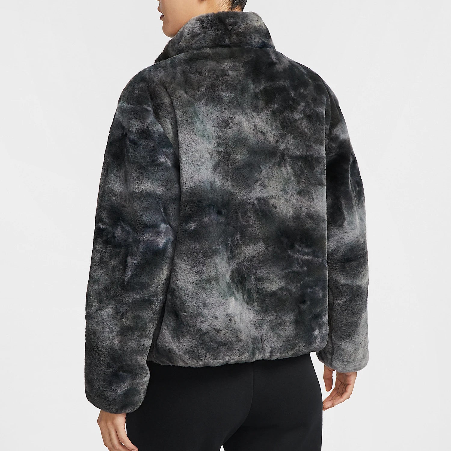 Nike Womens Warm Stand Up Collar Faux Fur Jacket HQ4871 010