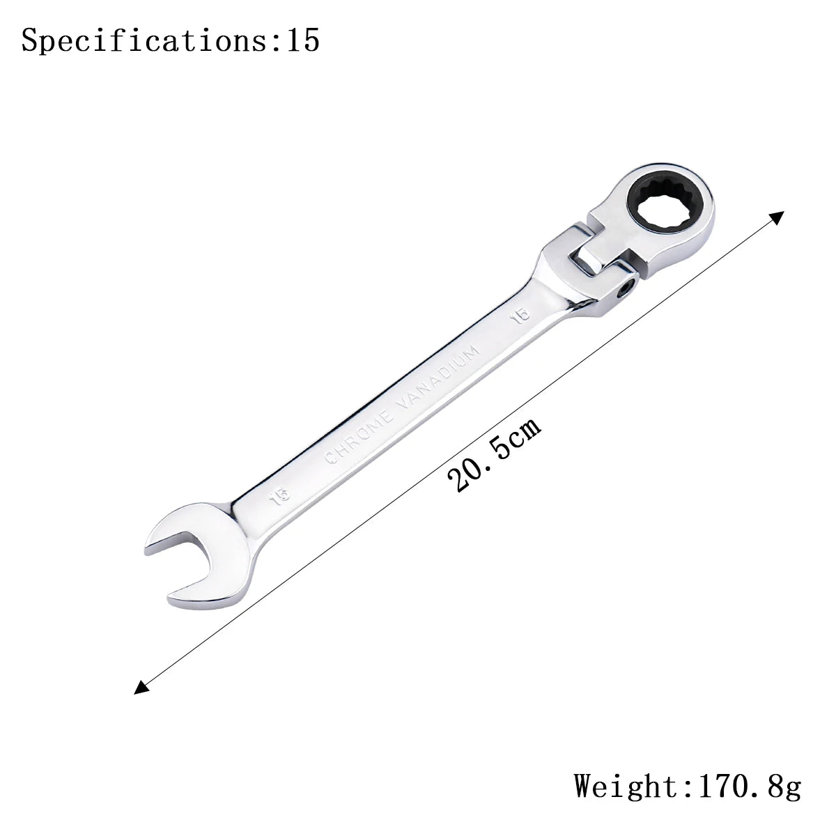 Ratchet Wrench of Keys Spanner Set Hand Tool 72-Tooth Ratchet