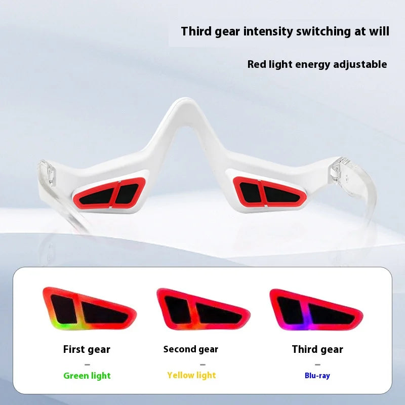 Red Light Eye Mask for Dark Circles, Portable Eye Massager