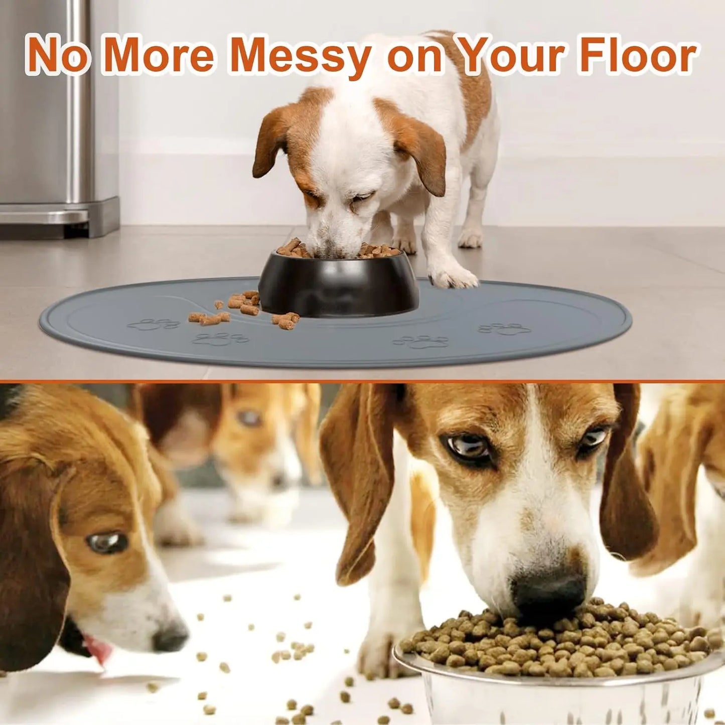 NPET Waterproof Silicone Dog Food Mat for DF10 Fountain