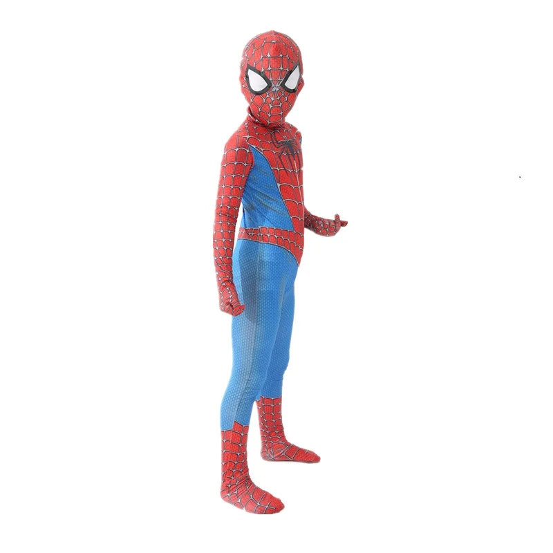 Halloween Cosplay Costume Skeleton Bone Clothes Superhero Jumpsuit Children's and Adult Spiderman Cosplay costume Jumpsuit Gift