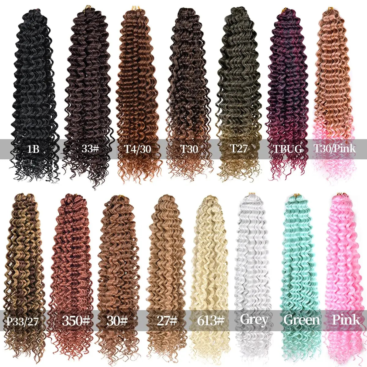 28 Inch Long Deep Wave Crochet Hair Effortless Ocean Wave Glam