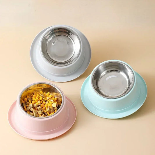 Cat Feeder Slope Anti-Ant Food Bowl Stainless Steel Bowl