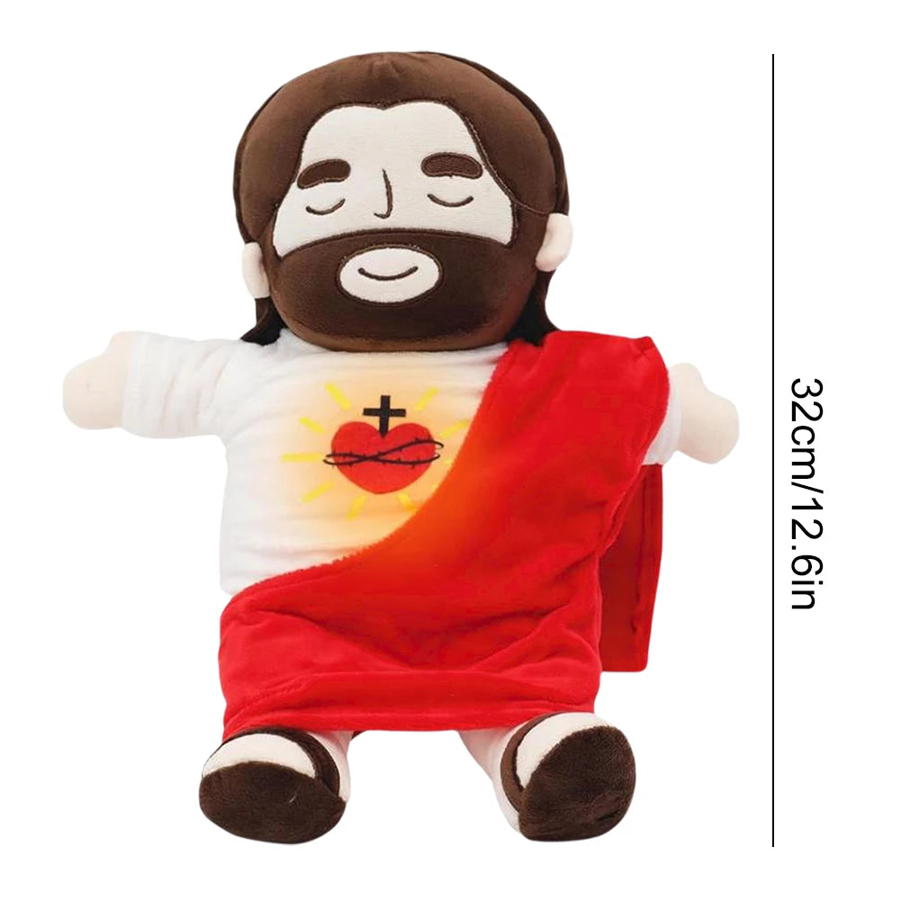 Breathing Jesus Plush Toy 32cm Soothing Stuffed Doll