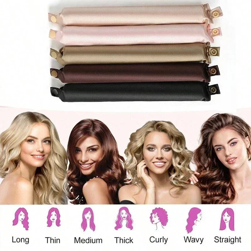 Heatless Hair Curler Headband No Heat Satin Sleep Curlers