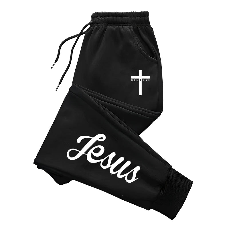 Jesus Christ Hoodies And Sweatpants Mens Set Autumn Winter Casual Tracksuit