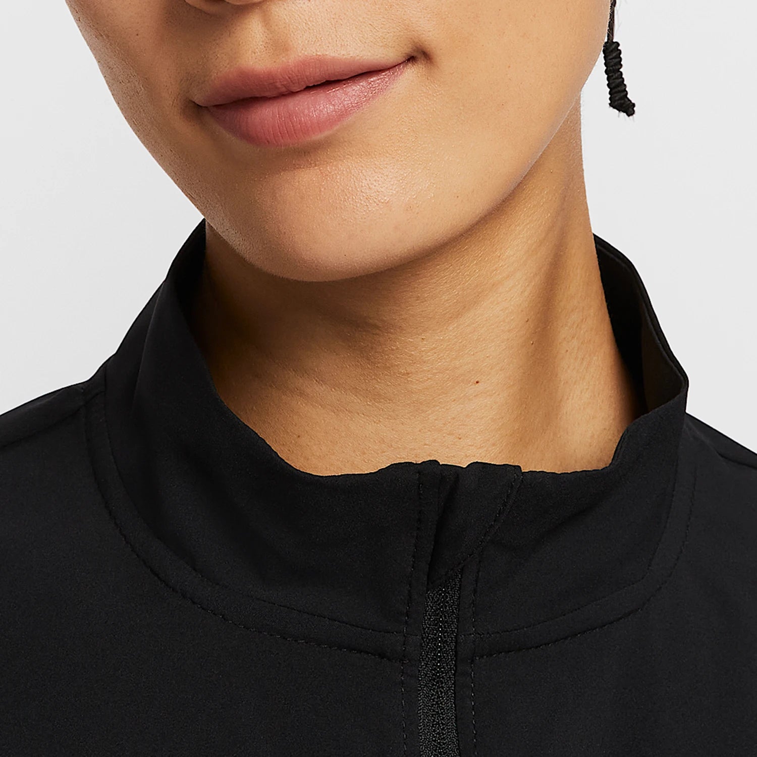 Nike Dri Fit Womens Lightweight Woven Running Jacket Stand Up Collar HV2648010