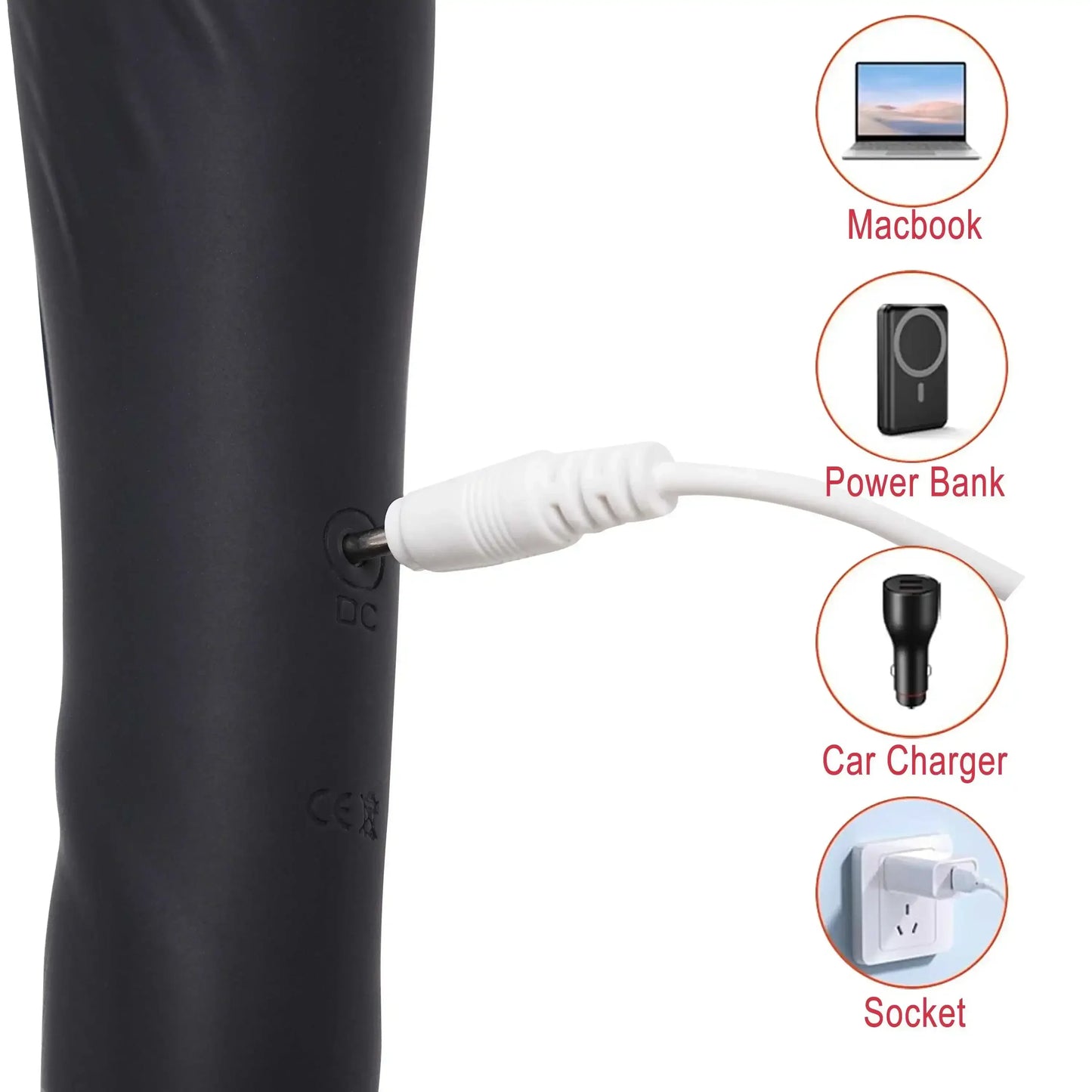 Double Ended Vibrator G Spot Wand Stimulator 10 Modes