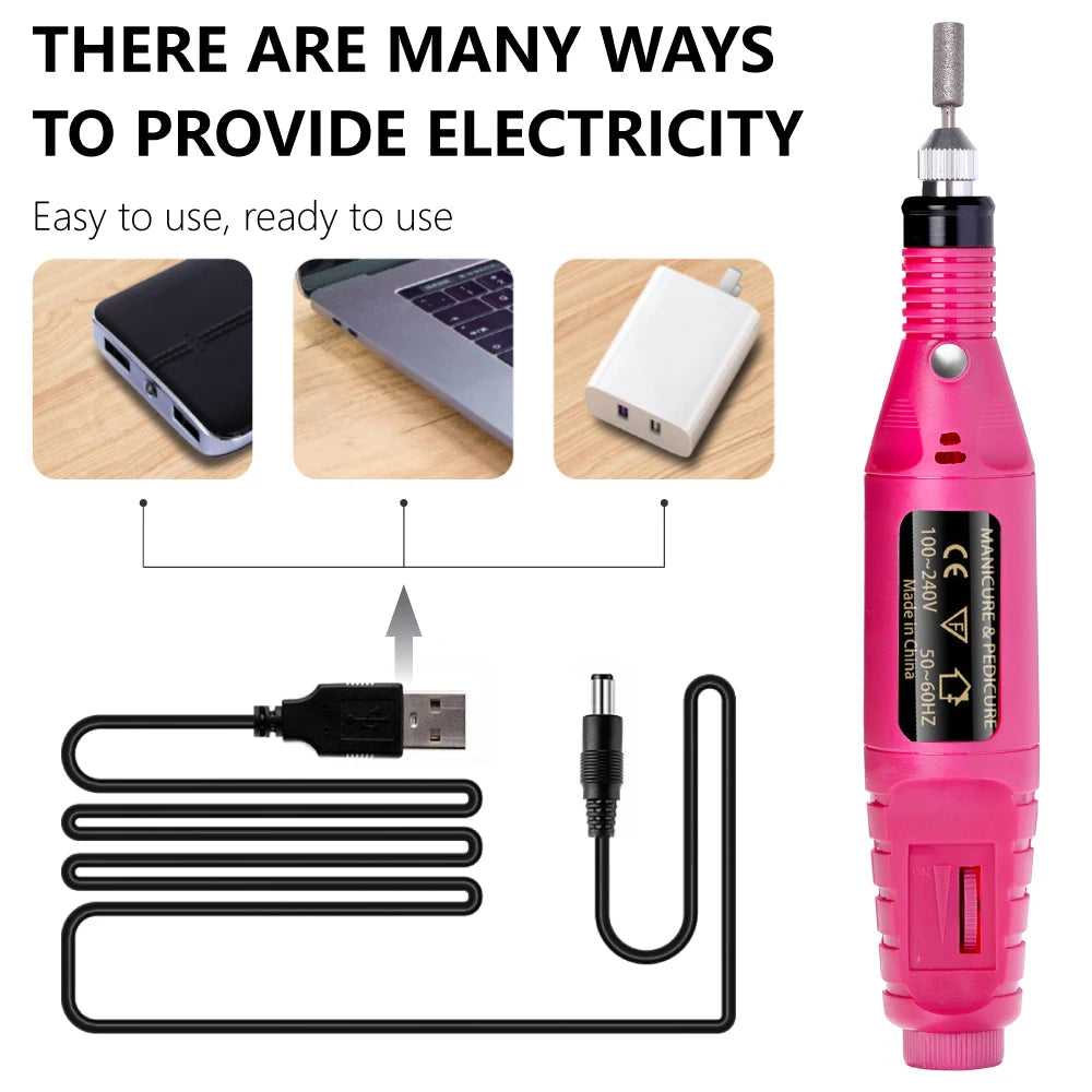 LULAA Strong Function Nail Drill Machine Set Electric Sander