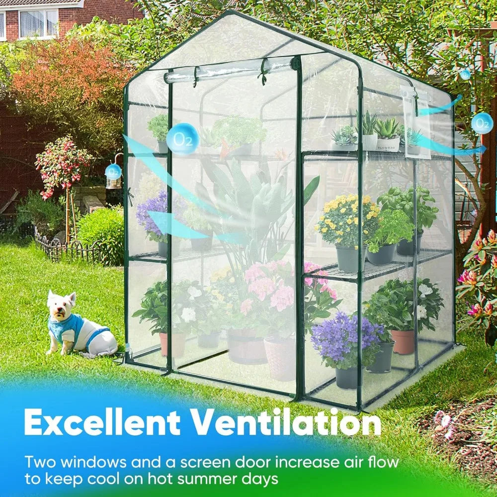 Quictent Greenhouse for Outdoors, Portable Heavy Duty Walk-in Greenhouse