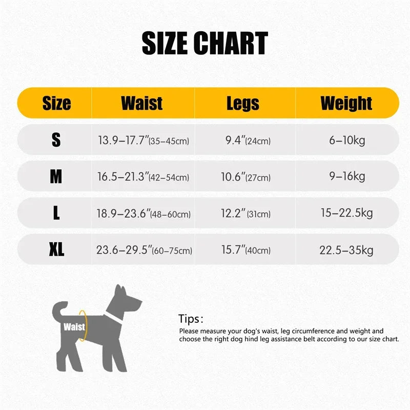 Adjustable Dog Sling Back Legs Support Harness for Dogs